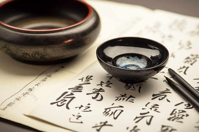 水墨书法传统艺术茶道中国风高清特写摄影图,高清,摄影图,摄影图片,图片大全,摄影图免费下载